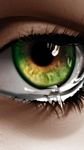 pic for tear in green eye